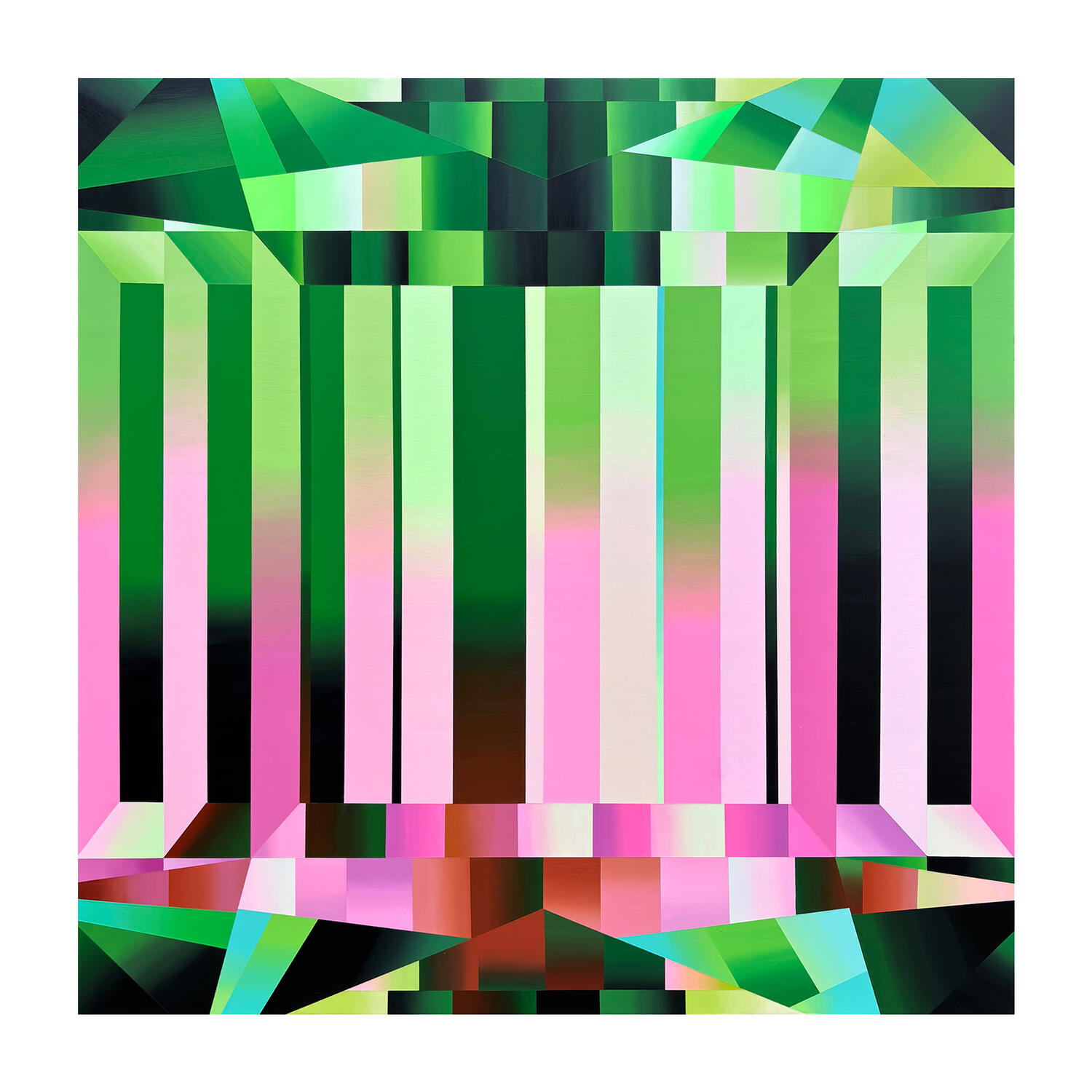 Echo of Spring – 36" x 36" – acrylic on panel