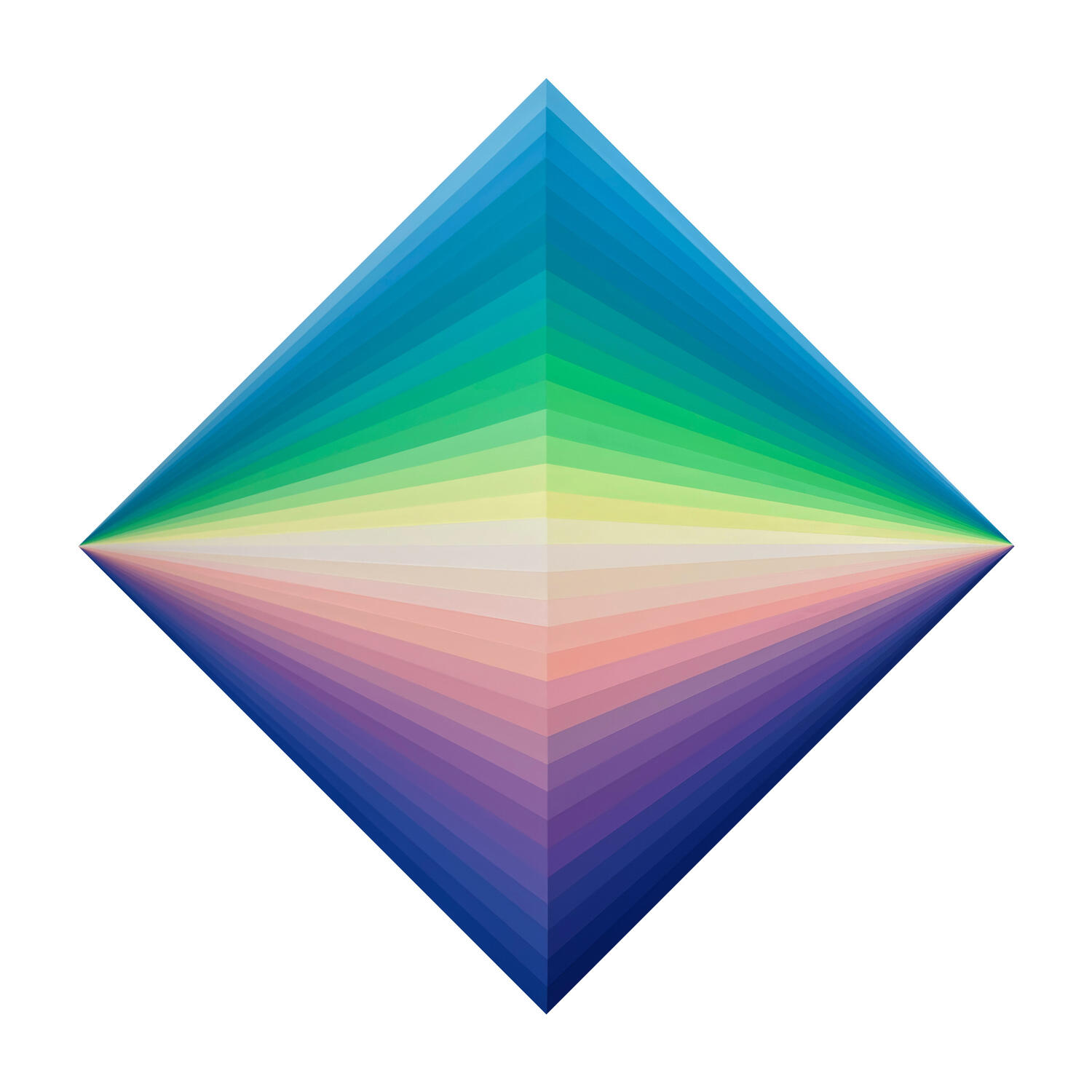 Refracted Lunar Veil – 36" x 36" – acrylic &amp; resin on panel