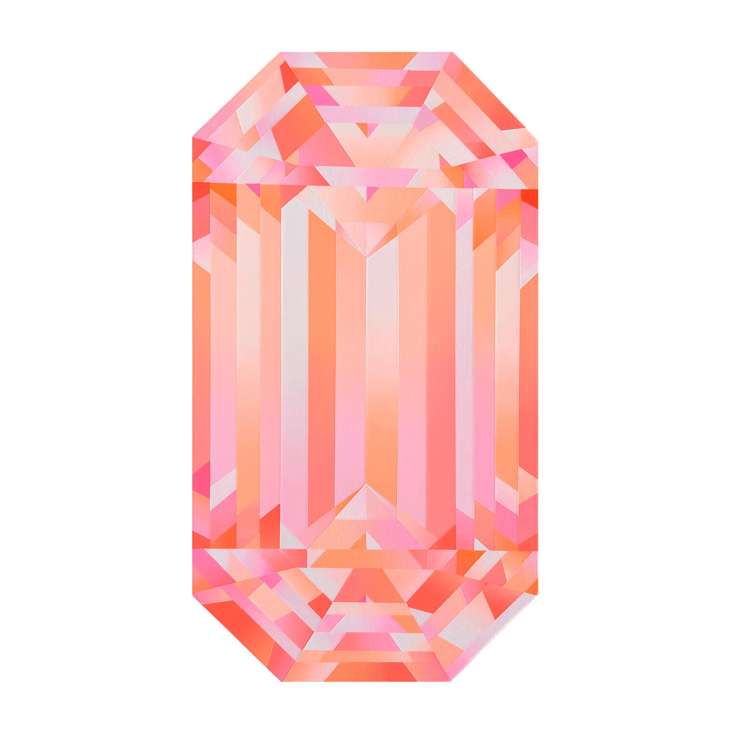 Peach Soda – 9.75" x 17.5" – acrylic on panel