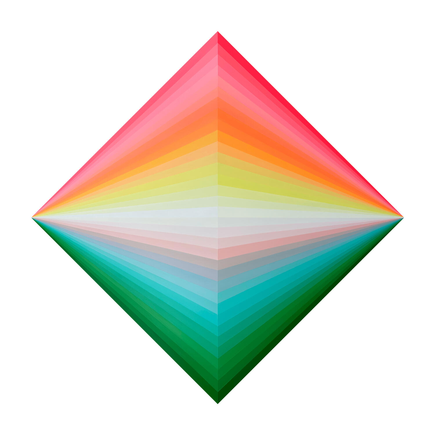 Refracted Solar Radiance – 36" x 36" – acrylic &amp; resin on panel